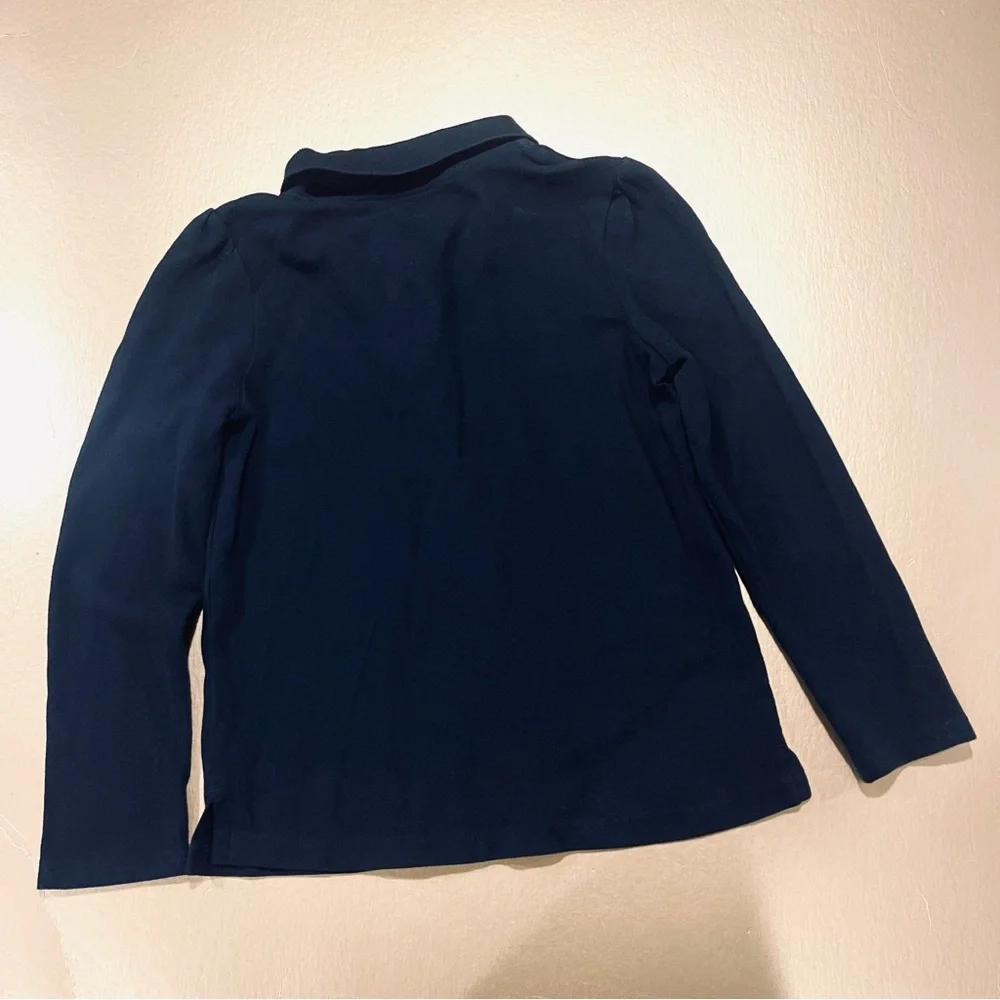The Children’s Place Black Long Sleeve Polo Shirt Size Medium 7/8